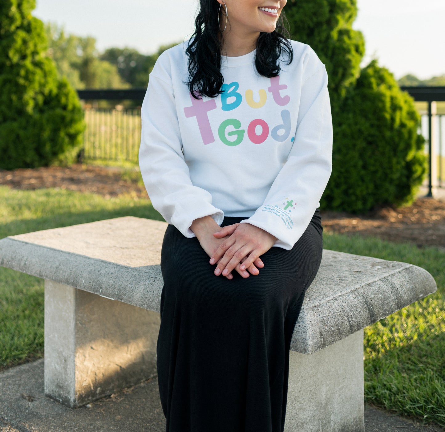 Pastel "But God" Crewneck Sweatshirt